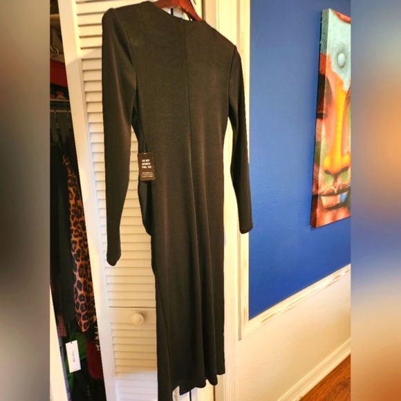 Express NWT Bodycon black Long Sleeve Cocktail Dress. Size Small . - Picture 7 of 7